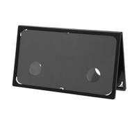 INOOMP Présentoir de Table en Plastique Noir Design en V, Porte-Affiche Compact et Facile à Transporter pour Réunions et Bureaux