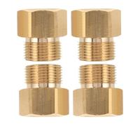 INOOMP Raccord en Cuivre pour Pistolet Haute Pression, Lot de 4 Pièces, Étanchéité Anti-Fuite, Dimensions 2,80x2,50x2,50cm, pour Nettoyage Domestique et Commercial