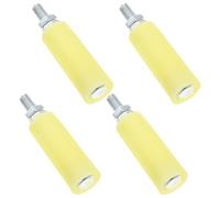 INOOMP Roulettes Roue de Guidage Silencieuse et Résistante à l’Usure Lot de 4 en Nylon et Acier pour Portail Coulissant Guide Porte Coulissante de Garage ou Intérieur