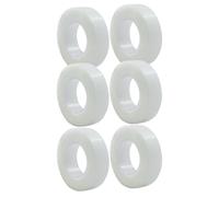 INOOMP Ruban Adhésif Double Paupière Blanc Transparent en PE, 6 Rouleaux, Étanche et Respirant, pour Maquillage et Soins Sportifs