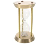 INOOMP Sablier Décoratif en Métal Or Vide à Remplir, Minuterie Vintage Élégante pour Bureau et Projets DIY Parent-garçon et Filles, Décoration Maison Originale et Cadeau Unique