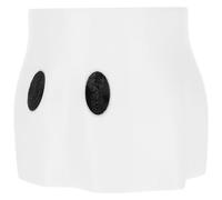 INOOMP Seau Fantôme Blanc en Plastique pour Bonbons Halloween, Décoration Intérieure Élégante et Organisateur de Friandises Unique pour Comptoir de Magasin