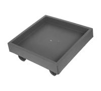 INOOMP Soucoupe Carrée avec Roues pour Jardinière en Plastique, Support à Plantes Roulant avec Collecte d'eau, pour Balcon et Bureau