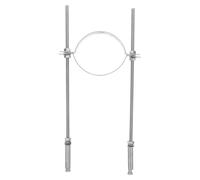INOOMP Support de tuyau d'arrosage compatible avec les tubes de 4 pouces, clip de de gouttière robuste, fixation métallique pour gouttière de drainage extérieure M8x350