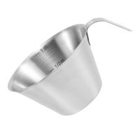 INOOMP Tasse à Expresso Facile à Nettoyer et Résistant 100ml Graduation en Acier Inoxydable Pichet Doseur pour Mesurer le Café la Maison