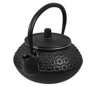 INOOMP Théière en Fonte Noire Bouilloire Polyvalente en Fer 0,3l avec Infuseur Design Simple et Élégant pour Cuisinière pour Thé en Vrac