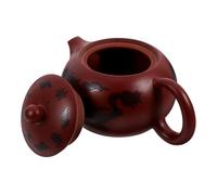 INOOMP Théière Traditionnelle en Argile pour Maison 230ml Poignée Ergonomique Antidérapante Style Chinois Rétro pour Bureau ou Salon de Thé
