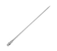 INOOMP Tige de Terre Pointue Galvanisée 50 cm en Fer, Broche de Mise à la Terre pour Antennes et Clôtures Électriques, Chantier et Travaux Extérieurs, Installation Facile