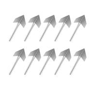 INOOMP Truelle Angle Extérieur et Poignée Ergonomique Lame Tranchante 10 Pièces en Acier Inoxydable pour Réparation et Finition des Murs
