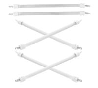 INOOMP Tube Chauffant en Quartz Blanc 6 Pièces pour Chauffage Infrarouge Élément de Rechange Facile à Installer, Haute Résistance Thermique, Compatible Universellement pour Usage