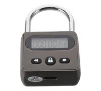 INOOMP Verrou de Minuterie en Alliage de Zinc avec Écran Lcd Multifonction Rechargeable Usb, Cadenas Électronique pour Usage Domestique et Étudiants en Examen