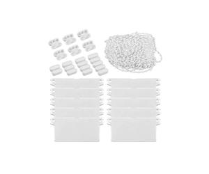 INOOMP Vertical Blinds Accessories Set Bottom Plate Bead Buckles Beads Kit de Réparation pour Stores Verticaux et Rideaux