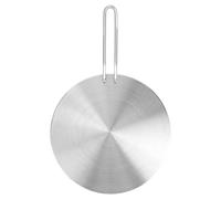 Inovra - Adaptateur pour plaques à induction - Plaque à induction universelle - Plaque de répartition de la chaleur en acier inoxydable - 24 cm - Diffuseur à induction avec poignée - (description inco