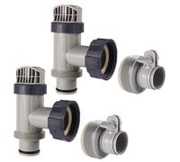 Inovra - Coffret de 4 venturi de piscine et adaptateurs de tuyau, type B