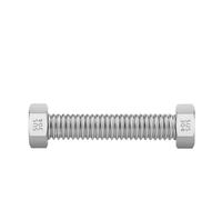 Inox Tuyau de Douche Soufflet en acier inoxydable 304 de 1 pouce, tuyau antidéflagrant haute pression DN25, métallique spécial for eau chaude et froide(1.5M)
