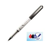 Inoxcrom Office Free Ink 0.7mm Sierra Stylo Roller encre liquide Pointe Moyenne - Noir (Lot de 12)