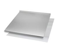 INOXLM Plaque Inox Cuisine 40 x 56 cm en acier inoxydable, Planche a decouper inox différentes tailles pour Cuisine, Bar, Restaurant Planche à Pétrir Inox avec Rebord (Hauteur 2cm, Rebord 4cm)