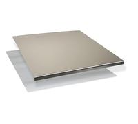 INOXLM Plaque Inox Cuisine 70x50cm en acier Inoxydable, Planche a decouper inox différentes tailles pour Cuisine, Bar, Restaurant Planche à Pétrir Inox pour Pain et Pizza(Hauteur 2cm)