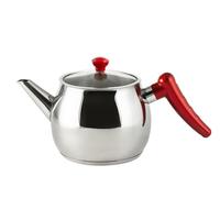 INOXPRAN Bouilloire en Acier Inoxydable 18/10, Couvercle en Verre, Fond Induction, 1.5L