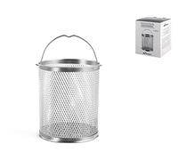 INOXPRAN Panier pour Asparagera, Panier pour l'évacuation et la Cuisson à Vapeur des Asparagens, mais Aussi Pâte résistante et Polyvalente, antigras et Antichoc, Acier Inoxydable, 16 cm