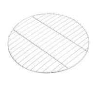Inoxydable Grille Acier en Ronde Métallique pour Barbecue Extérieur et | Légère, Facile à Utiliser Transporter, Usage Large, Finition Argenté, Accessoire Pratique