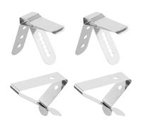 Inoxydable Pince 4 Cuisson pour Thermomètre Acier de 304 Pièces | Support Sonde Température, Bbq et Cafetière, Maintien Stable et Précis, Format Portable Léger, Argenté
