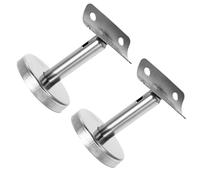 Inoxydable Support 2 Pièces Argenté en Acier Rampe de Mural | Équerre Inox, Support de Garde-corps Moderne, Installation Facile, Sécurité Renforcée pour Couloir et Maison