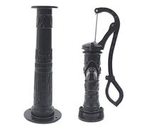 INPAITOO Pompe à main pour puits profond, pompes à pichet et outil en fonte, kit de pompe manuelle avec tuyau, outil de pichet en fonte durable pour jardin, étang et cour