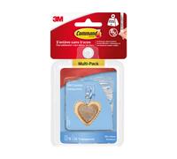 INPROB Lot de 18 mini crochets transparents