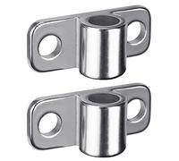 Insaga Charnière de Portail 16mm Trou, 75 x 30mm Plaque de Charnière à Bande Robuste 2pcs Support d'œillet de Portail de Jardin en Métal Matériel pour Portail de Ferme/Champ/Clôture en Bois,Horizontal