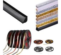 Inscrip Moulures de plafond flexibles autocollantes - 5 m - Quart-de-rond - Plinthes - Moulures décoratives, moulures décoratives d'étanchéité étanches pour bords muraux, bords d'armoire, baguette de