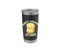 Inscription humoristique Sweet Dreams en anglais « Grilled Cheese » Gobelet isotherme en acier inoxydable double paroi
