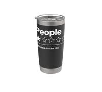 Inscription sarcasme drôle ironique People One Star Gobelet isotherme en acier inoxydable double paroi
