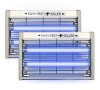 Insectes Electrique, mafiti Moustique Tueur Piège à Mouches Piège à Mouches Electrique Interieur 20W avec Lumière UV, Piège à Moustiques Électrique pour Cuisine, Maison, Cour (Gris)