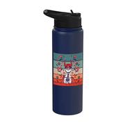 Insectes mante exosquelette de la nature florale Stainless Steel Insulated Water Bottle
