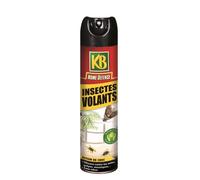 KB HOME DEFENSE HDVOL - Aérosol Anti-Insectes Volants 400 ml - Action foudroyante et sans odeur - Efficace contre les mites, guêpes, moustiques - Matière active d'origine végétale - Usage en intérieur