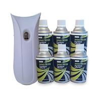 Insecticide Au Pyrèthre Naturel, Anti Mouches, Moucherons, Moustiques, Mites, Punaises de Lit, Aérosols 6x250ml avec Diffuseur