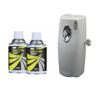 Insecticide Au Pyrèthre Végetal, Aérosols 2x250ml avec Diffuseur, Anti Mouches, Moucherons, Moustiques, Mites, Punaises de Lit