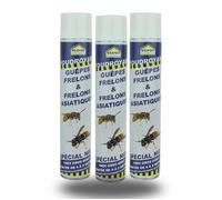 Insecticide foudroyant spécial frelons asiatiques, frelons et guêpes Lot de 3 aérosols de 1000 ml