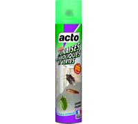 Insecticide punaises et insectes rampants - ACTO - Contient deux pyréthrinoïdes - Action choc en 10 minutes