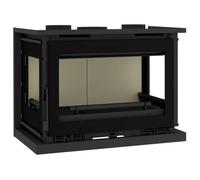 Insert à bois FM 3 faces IT-173 K 12,5kW avec verre sérigraphié