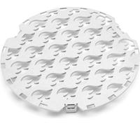 Insert à griller en acier inoxydable pour toutes les plaques de cuisson avec trou de cuisson de 20 cm avec marquage des flammes