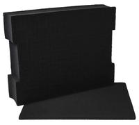 Insert avec base compatible avec la mallette à outils L-BOXX 136 - Mousse, personnalisable, noir