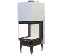 Insert bois Austroflamm 48x..x51 S3 2.0 | 10/15 kW, porte coulissante Türtiefe 510 mm, 10 kW, schwarz Keramott