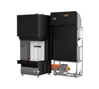 Insert bois Austroflamm 57x37x51 S3 Duo Cheminée hybride Module à pellets droit