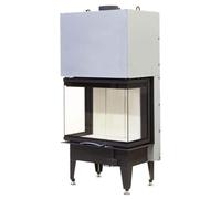Insert bois Austroflamm 64x33x51 S3 2.0 | 10 kW, porte coulissante Keramott