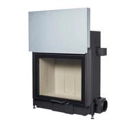 Insert bois Austroflamm 80x64S 2.0 | 10 kW porte coulissante