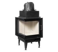 Insert bois Austroflamm Cheminée d'angle 55x55x.. K 2.0 11/13/15 kW, porte tournante Türhöhe 510 mm, 11,3 kW