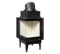 Insert bois Austroflamm Cheminée d'angle 55x55x.. K 2.0 11/13/15 kW, porte tournante Türhöhe 570 mm, 13 kW