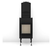Insert bois Brunner BKH 5.0 Flach 42-42 porte pivotante 7 kW Module chaudière, Cadre de montage